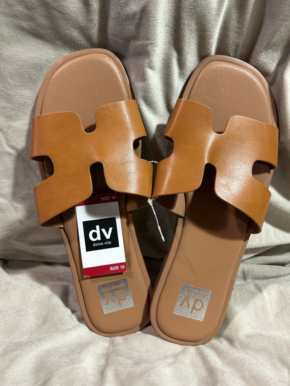 Dolce Vita 'dv' Tan Slide Sandals